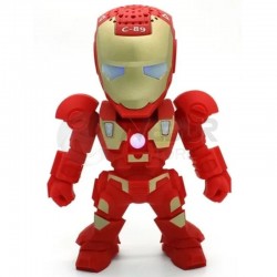 Parlante Bluetooth Iron Man C-89 - Rojo