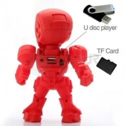 Parlante Bluetooth Iron Man C-89 - Rojo
