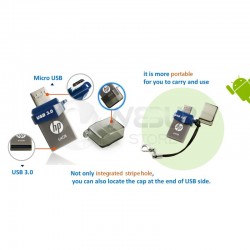Memoria USB OTG HP V8 (micro USB) 32 GB x790m 3.0