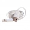 Cable USB Tipo A 2.0, 1 m, macho a macho, blanco
