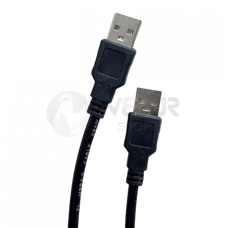 Cable USB Tipo A 2.0, 1.5 m, macho a macho, con filtro