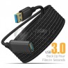 Cable USB Tipo A 3.0, extensión 2 m, macho a hembra, enmallado