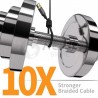 Cable USB Tipo A 3.0, extensión 2 m, macho a hembra, enmallado