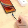Cable carga rápida 3 conectores imantado (micro USB, Tipo C, Lightning)