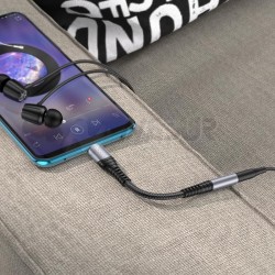Adaptador audio HOCO LS33 tipo C a jack 3.5 mm