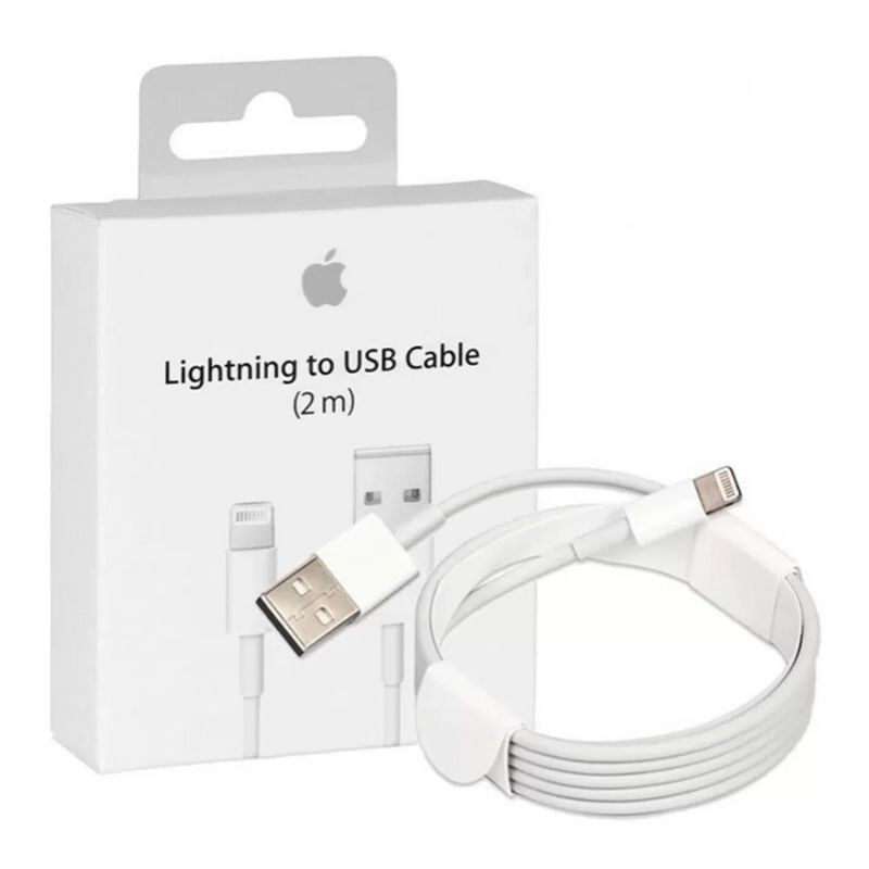 Cable carga y datos APPLE Lightning tipo original 2 m