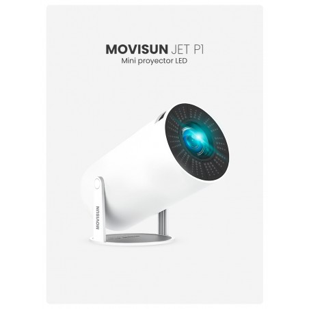 Mini proyector LED MOVISUN JET P1, compacto y portátil