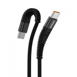 Cable MOVISUN Movimoon Trend-CC USB-C a USB-C negro con conector reforzado